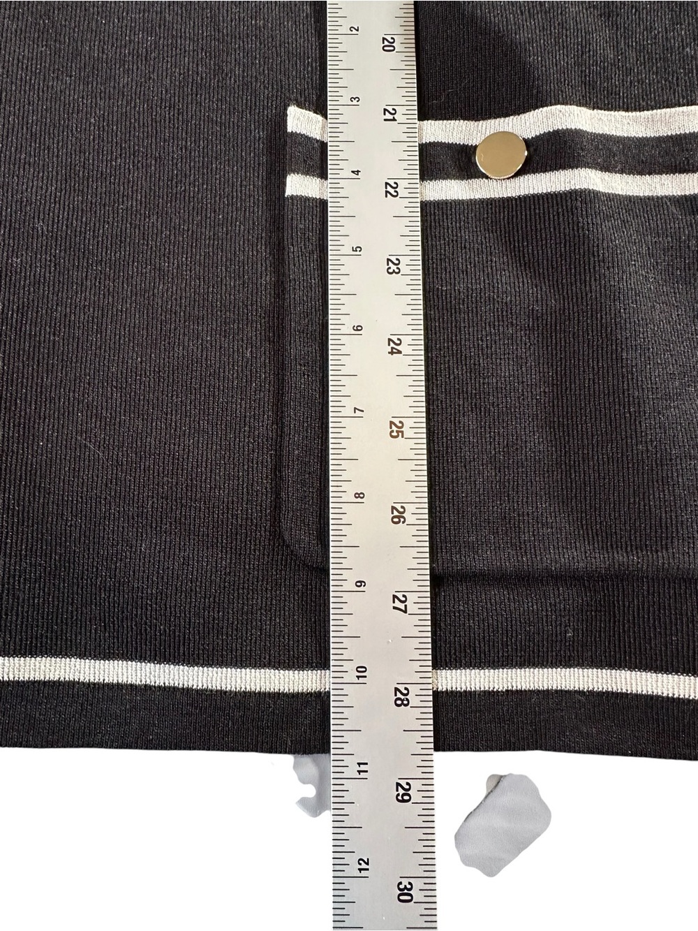 Anne Klein Black Cardigan with White Trim 1X - Picture 8 of 13